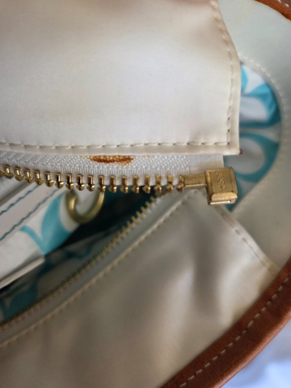 VINTAGE Coach Hamptons satin mini tote bag - Picture 5 of 6